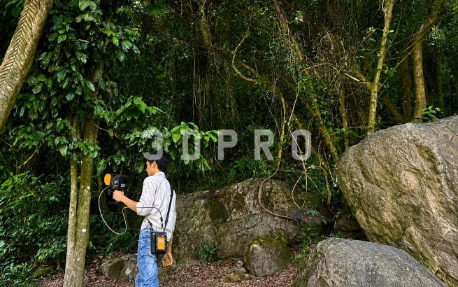 Tính diện tích rừng trồng bằng máy Scan 3D giảm 80% thời gian tính toán