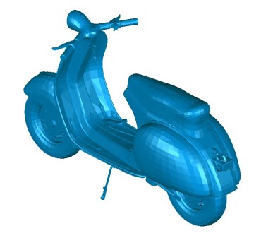 In 3D Sla mẫu xe vespa-3