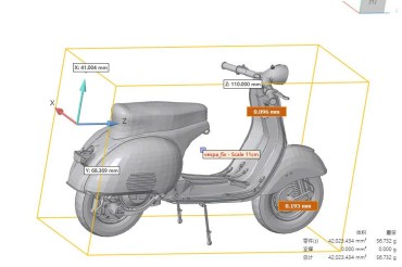 In 3D Sla mẫu xe vespa