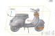 In 3D Sla mẫu xe vespa