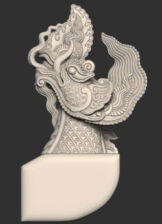 Scan và in 3D đầu rồng thời lý đẹp