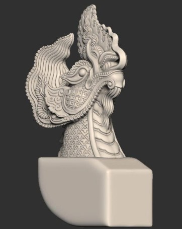 Scan và in 3D đầu rồng thời lý đẹp-7