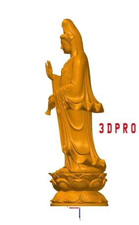 Scan 3D tượng quan âm 1.6m-2