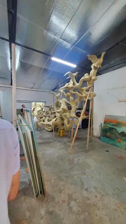 In 3D mô hình đàn chim kích thước khủng