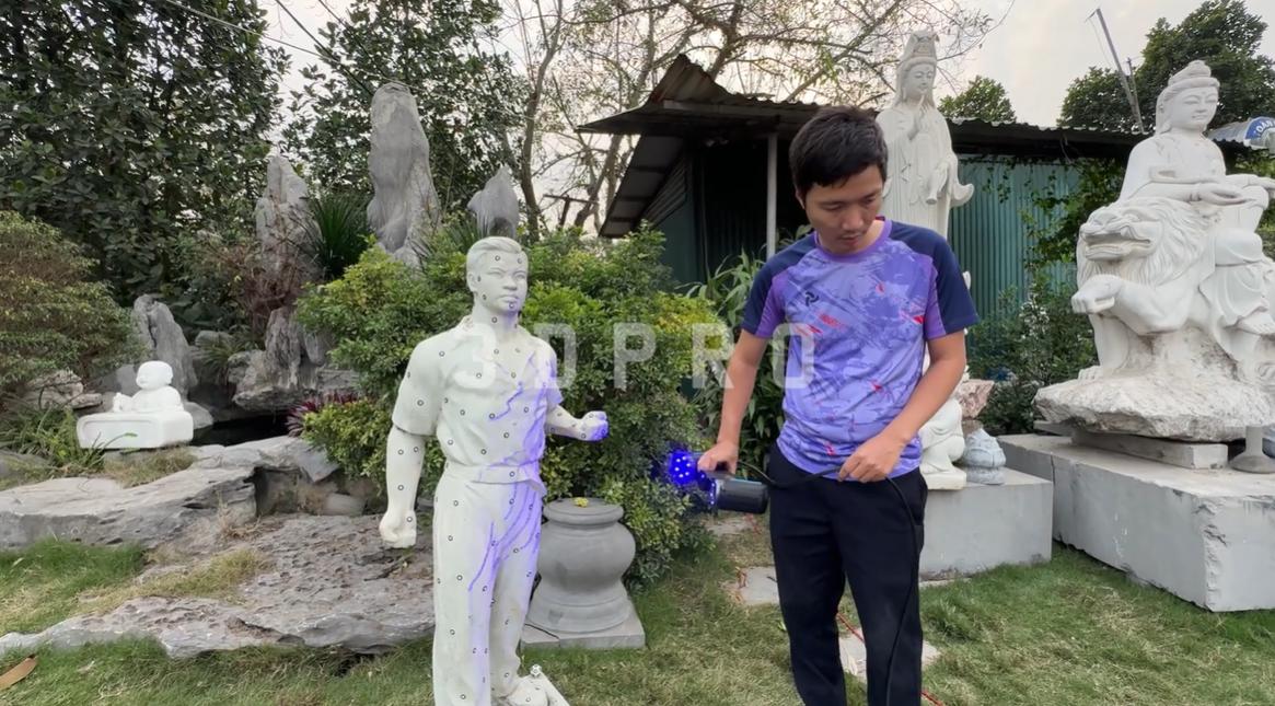Công nghệ Scan 3D thu thập hàng triệu điểm đo để tạo mô hình 3D có độ chính xác cao 