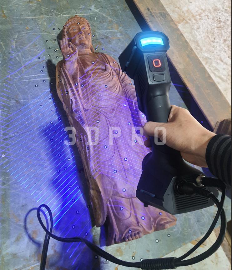 Scan 3D giúp tạo mẫu 3D chính xác từ tượng gỗ, đá thực tế để phục vụ gia công CNC 
