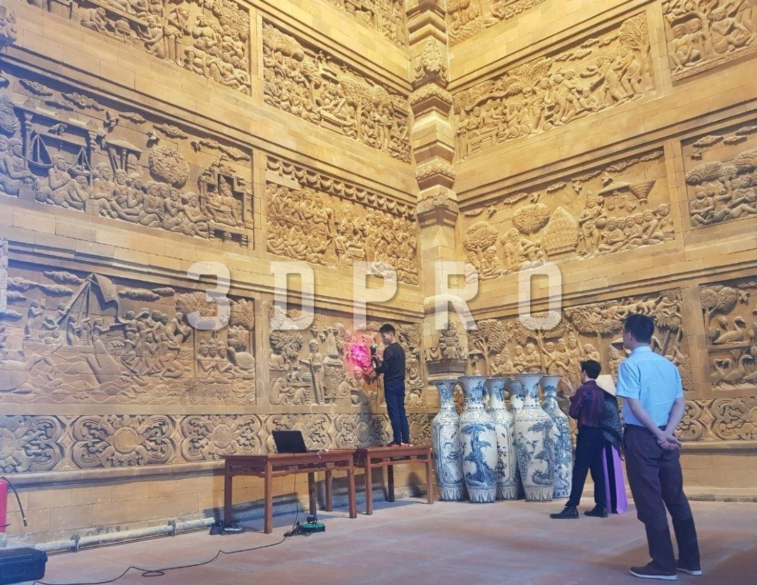 Ứng dụng scan 3D trong số hóa và phục dựng phù điêu nghệ thuật chi tiết cao
