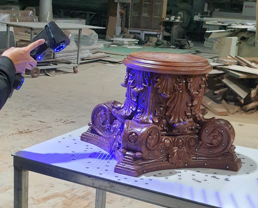 3dpro scan 3D mẫu gỗ tại xưởng homegroup